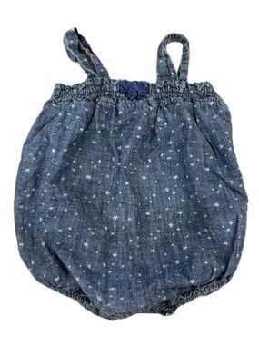 Baby GAP Star-Print Chambray Romper - 6-12 months